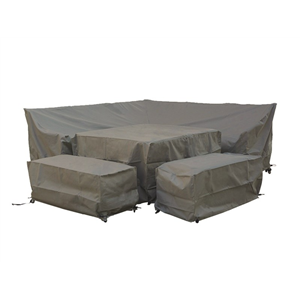 Square Corner Sofa Set Covers Khaki